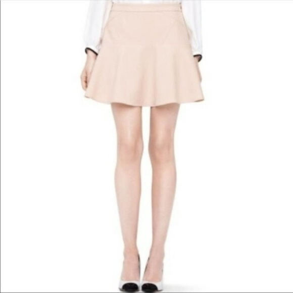 Club Monaco Women's Jenna Pretty In Pink Flare Circle Mini Skirt Pink Size 10 - Picture 1 of 7